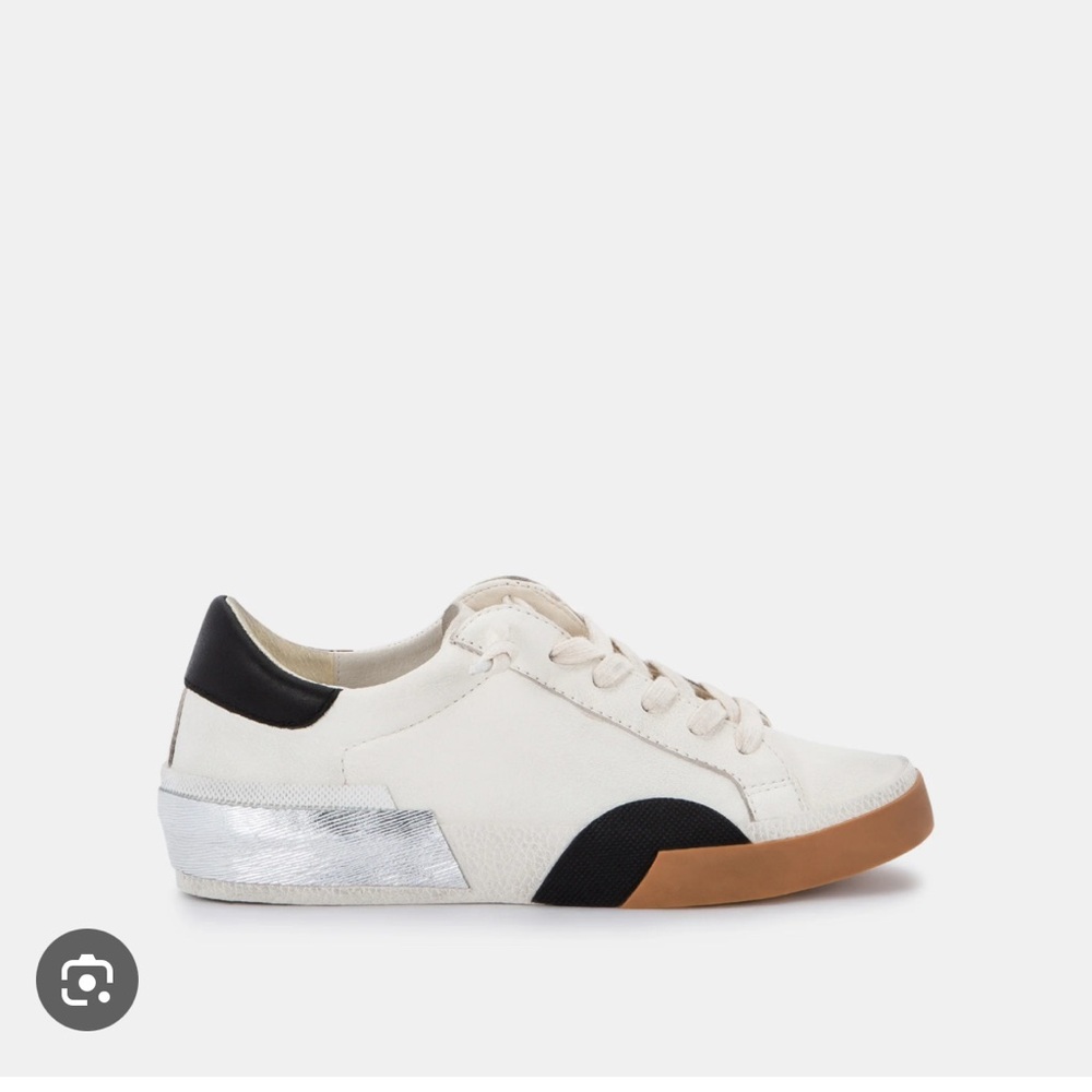 Dolce Vita White and Black Sneakers with Retro Design